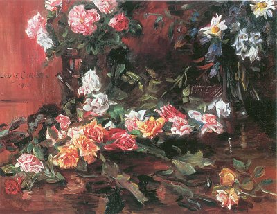 Rosen von Lovis Corinth als Kunstdruck auf Leinwand