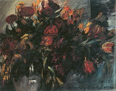 Rote und gelbe Tulpen von Lovis Corinth als Kunstdruck auf Leinwand