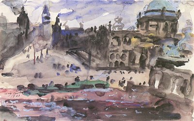 Schlossfreiheit von Lovis Corinth als Kunstdruck auf Leinwand