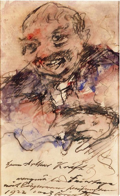 Selbstbildnis von Lovis Corinth als Kunstdruck auf Leinwand