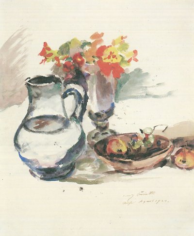 Stillleben Kapuziner Strauss von Lovis Corinth als Kunstdruck auf Leinwand