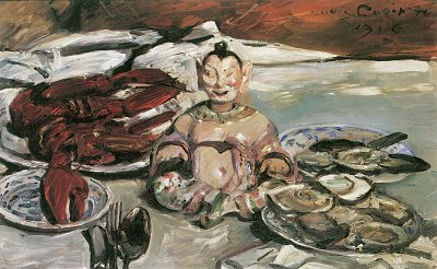Stillleben mit Pagode von Lovis Corinth als Kunstdruck auf Leinwand