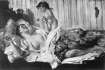 Taendelei I Fassung von Lovis Corinth als Kunstdruck auf Leinwand