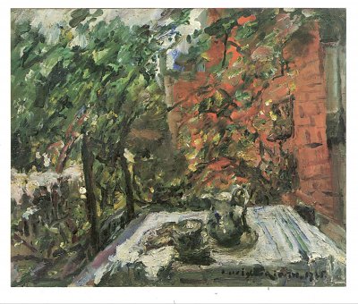Vesper auf dem Balkon von Lovis Corinth als Kunstdruck auf Leinwand