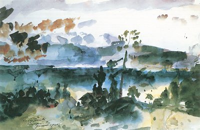 Walchensee 1923 von Lovis Corinth als Kunstdruck auf Leinwand