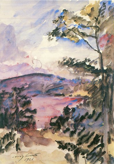 Walchensee Abendstimmung von Lovis Corinth als Kunstdruck auf Leinwand