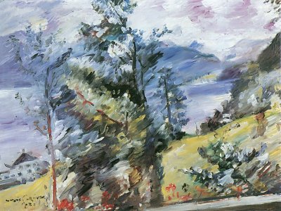 Walchensee Blick auf den Wetterstein von Lovis Corinth als Kunstdruck auf Leinwand