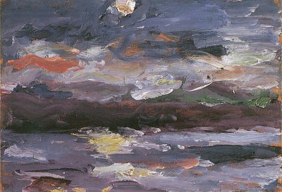 Walchensee Mondnacht von Lovis Corinth als Kunstdruck auf Leinwand