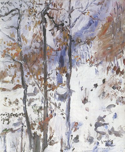 Walchensee Schneelandschaft von Lovis Corinth als Kunstdruck auf Leinwand