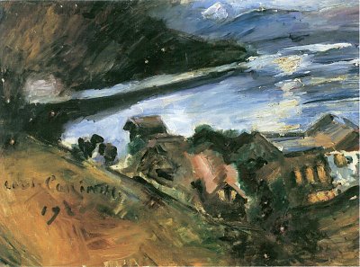 Walchensee bei Mondschein von Lovis Corinth als Kunstdruck auf Leinwand
