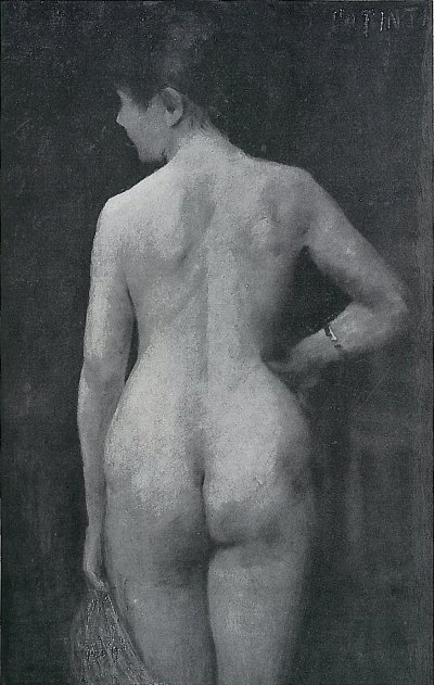 Weiblicher Akt von Lovis Corinth als Kunstdruck auf Leinwand
