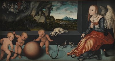 Melancholy von Lucas Cranach als Kunstdruck auf Leinwand