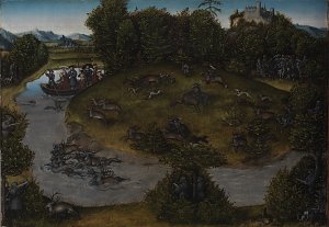 The Stag Hunt of the Elector Frederic the Wise of Saxony Kunstdruck