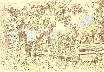 Sommerlied von Ludwig Richter als Kunstdruck auf Leinwand