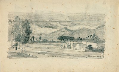 Pompei von Ludwig Dill als Kunstdruck auf Leinwand