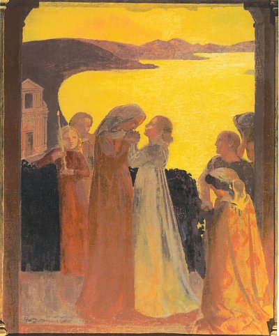 magnificat de silencio von María Gutierrez Blanchard als Kunstdruck auf Leinwand