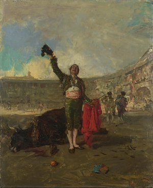Brindis de l espasa Kunstdruck