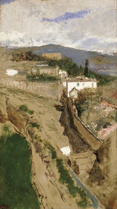 Granada Landscape von Maria Fortuny als Kunstdruck auf Leinwand
