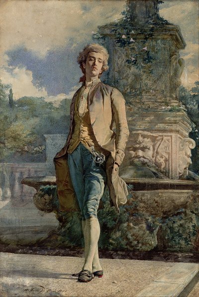 Il contino von Maria Fortuny als Kunstdruck auf Leinwand