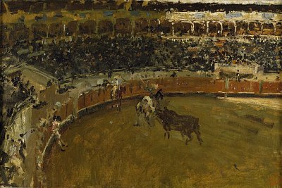 La corrida de toros von Maria Fortuny als Kunstdruck auf Leinwand