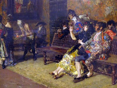La vicaria von Maria Fortuny als Kunstdruck auf Leinwand
