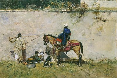 Marroquins von Maria Fortuny als Kunstdruck auf Leinwand