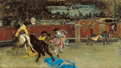 Marsal Bullfight von Maria Fortuny als Kunstdruck auf Leinwand