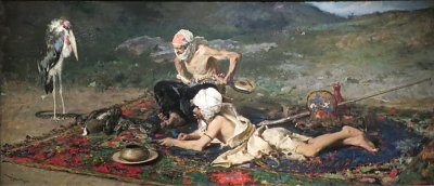 Snake Charmers von Maria Fortuny als Kunstdruck auf Leinwand