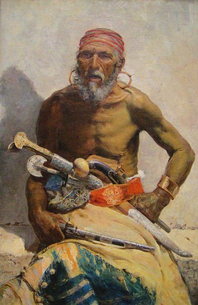 arab chief von Maria Fortuny als Kunstdruck auf Leinwand