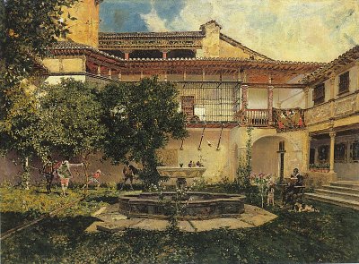 passatemps de gentilhomes granada von Maria Fortuny als Kunstdruck auf Leinwand