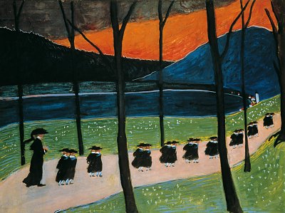 Nachtschicht 2 von Marianne von Werefkin als Kunstdruck auf Leinwand