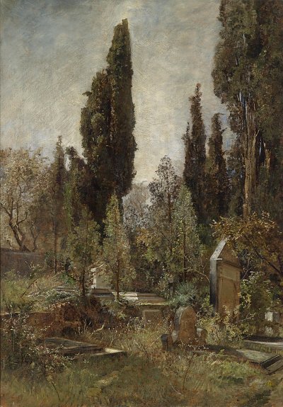 Alter Friedhof von Marie Egner als Kunstdruck auf Leinwand