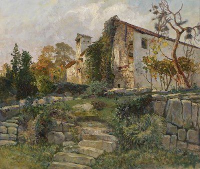Altes Gemäuer von Marie Egner als Kunstdruck auf Leinwand
