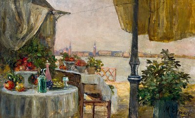 Blick auf Venedig von Marie Egner als Kunstdruck auf Leinwand