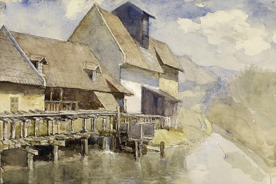 Mühle von Marie Egner als Kunstdruck auf Leinwand