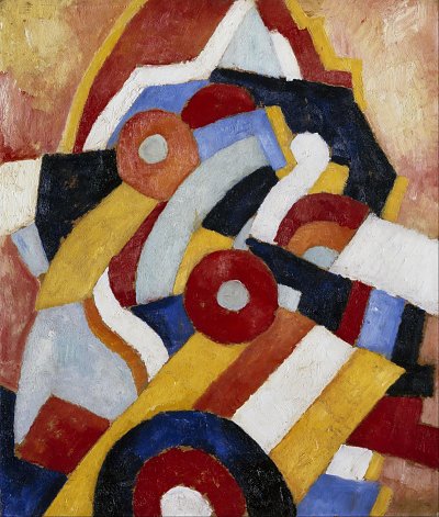Abstraction von Marsden Hartley als Kunstdruck auf Leinwand