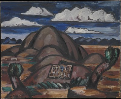 Cemetery New Mexico von Marsden Hartley als Kunstdruck auf Leinwand