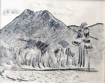Katahdin no4 von Marsden Hartley als Kunstdruck auf Leinwand