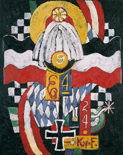 Painting No 47 Berlin von Marsden Hartley als Kunstdruck auf Leinwand