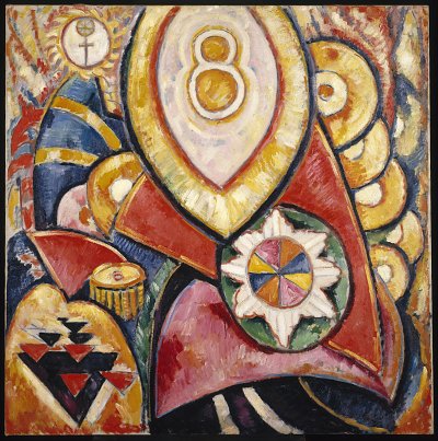 Painting No. 48 von Marsden Hartley als Kunstdruck auf Leinwand