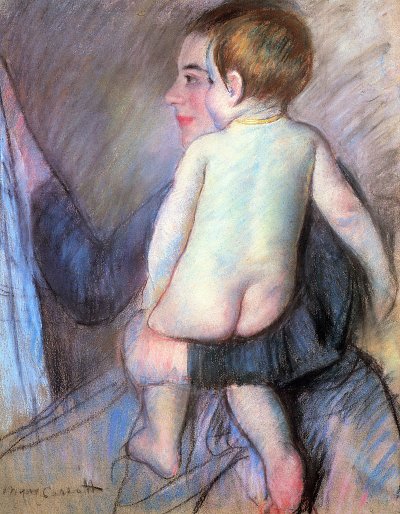 At the Window von Mary Cassatt als Kunstdruck auf Leinwand