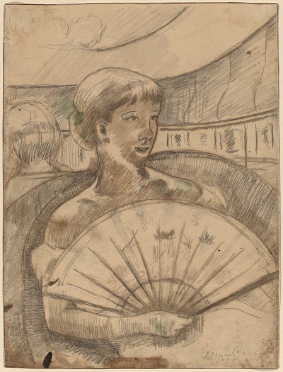 In the Opera Box von Mary Cassatt als Kunstdruck auf Leinwand