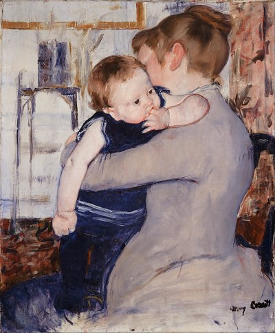 Mother and Child von Mary Cassatt als Kunstdruck auf Leinwand