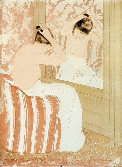 The Coiffure von Mary Cassatt als Kunstdruck auf Leinwand