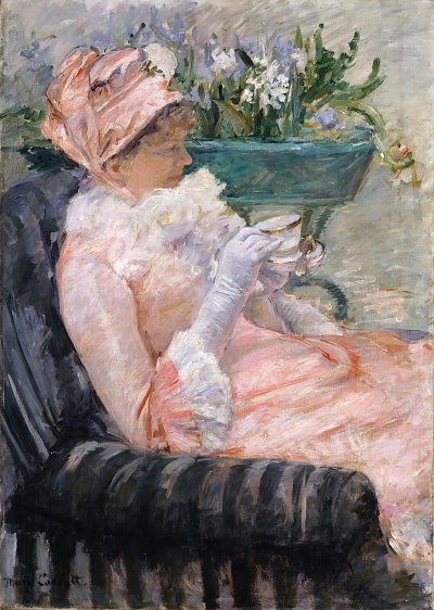 The Cup of Tea von Mary Cassatt als Kunstdruck auf Leinwand