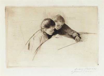 The Map von Mary Cassatt als Kunstdruck auf Leinwand