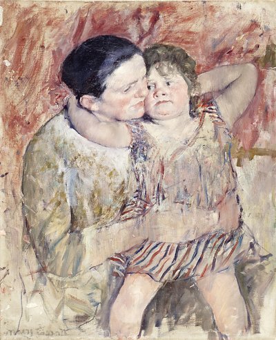 Woman and Child von Mary Cassatt als Kunstdruck auf Leinwand