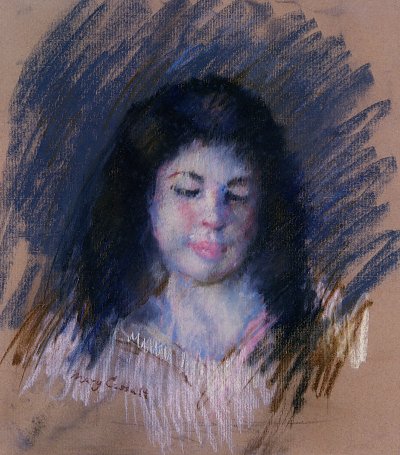 sketch of francois von Mary Cassatt als Kunstdruck auf Leinwand