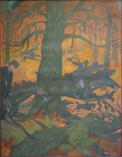 La Legende De StHubert 6La ChasseIn fernale von Maurice Denis als Kunstdruck auf Leinwand