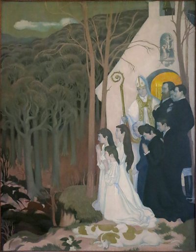 La Legende De StHubert von Maurice Denis als Kunstdruck auf Leinwand
